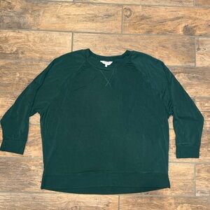 Soma Wknd Green Crewneck Top